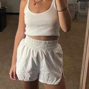 White free people movement shorts